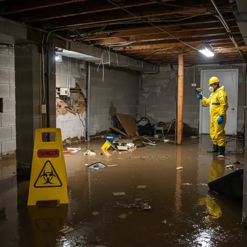 Flooded Basement Electrical Hazard in Shenandoah, VA Property